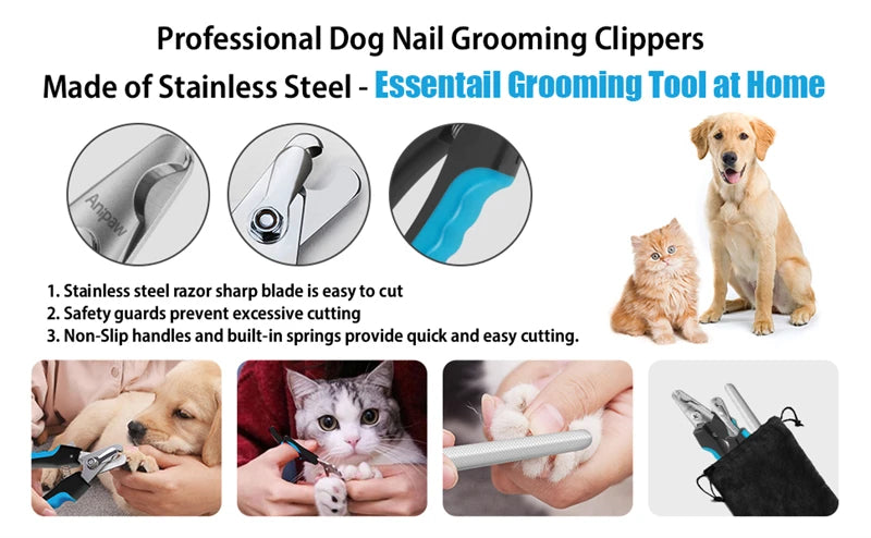 Professional Pet Nail Clippers for Claw Care & Grooming