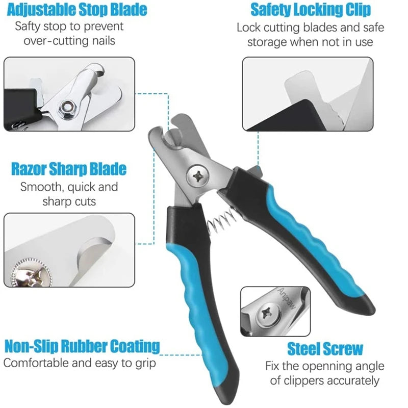 Professional Pet Nail Clippers for Claw Care & Grooming