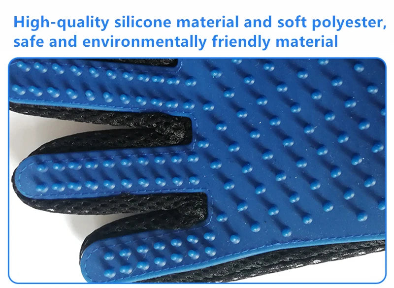 Pet Bath Glove for Grooming, Cleaning & Deshedding