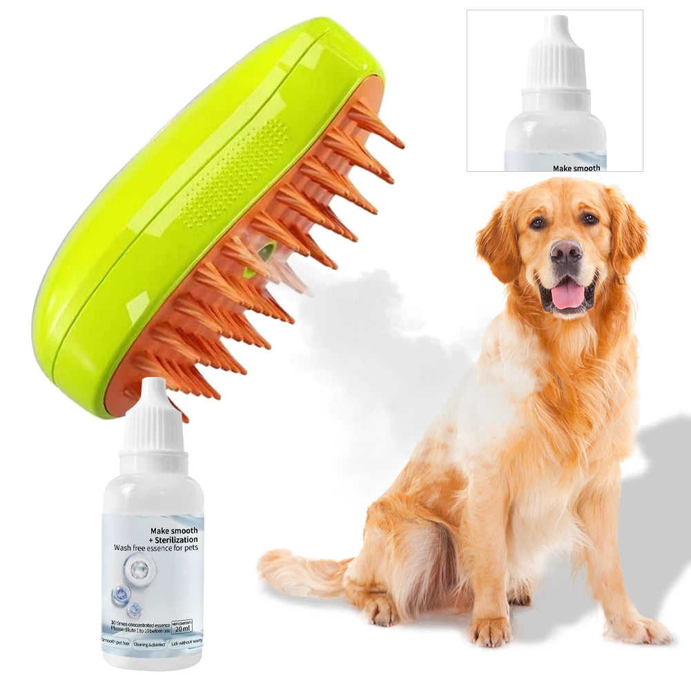 Cat & Dog Grooming Steam Brush Set