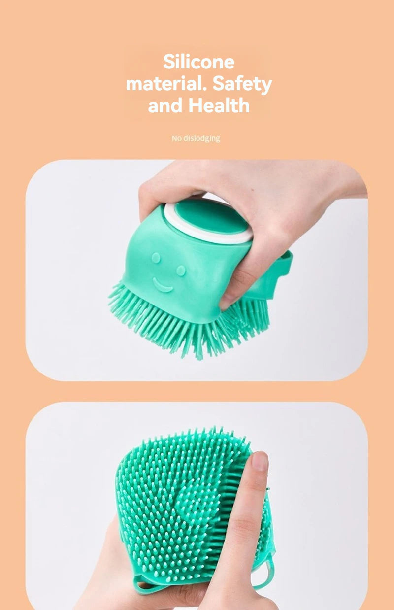 Safety Silicone Pet Bath Gloves for Cats, Dogs, and Puppies