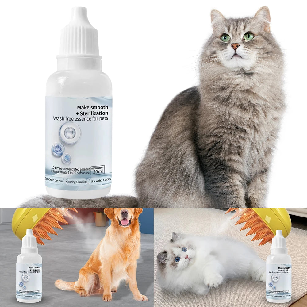 Cat & Dog Grooming Steam Brush Set