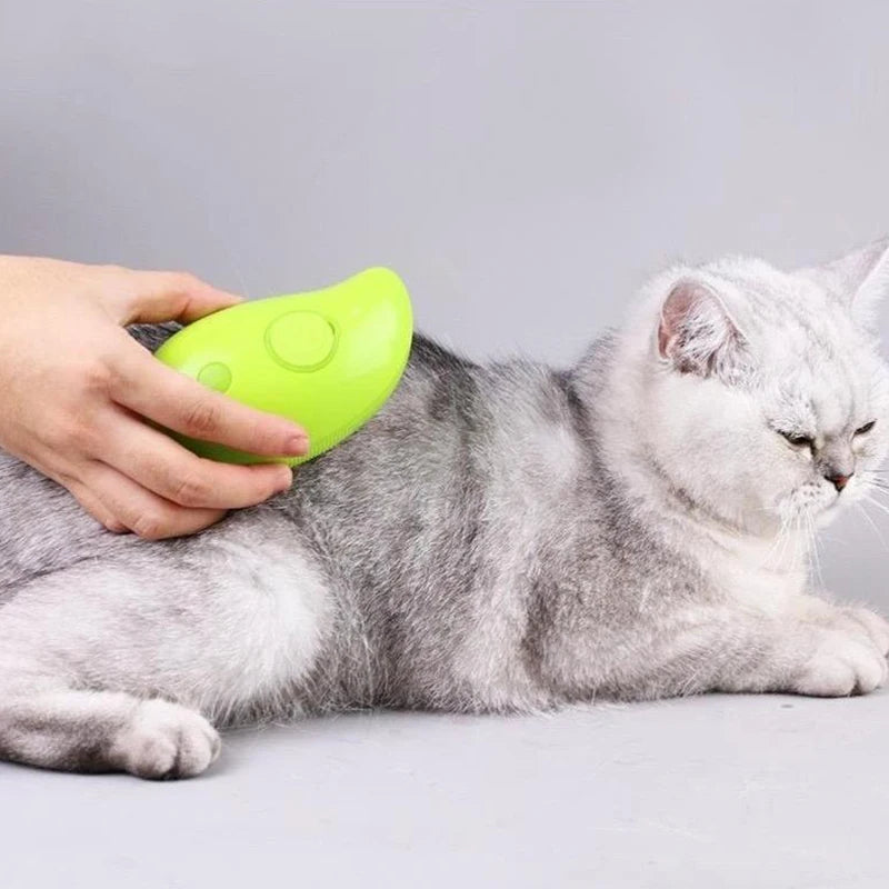 Pet Grooming Brush with Steam & Massage