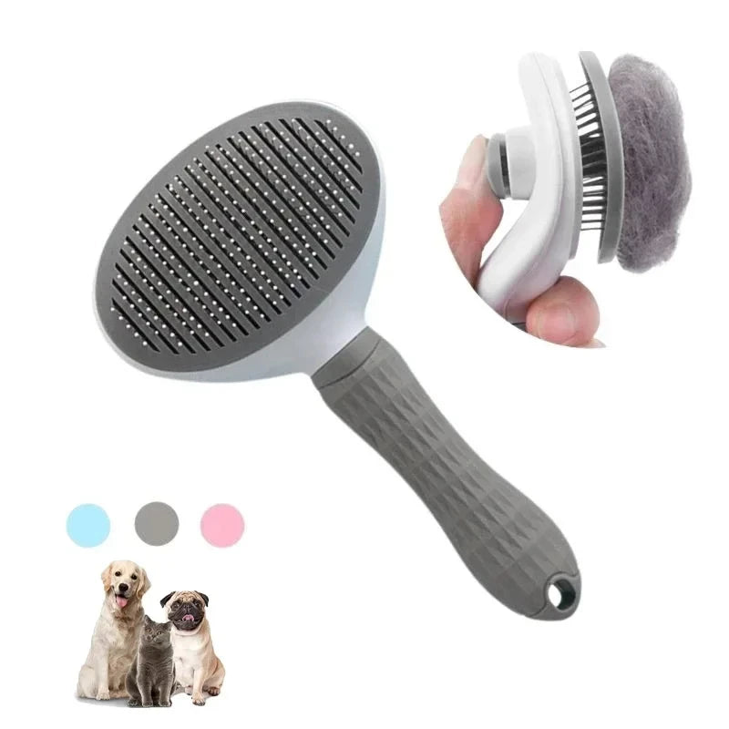 Stainless Steel Pet Grooming Brush for Cats & Dogs
