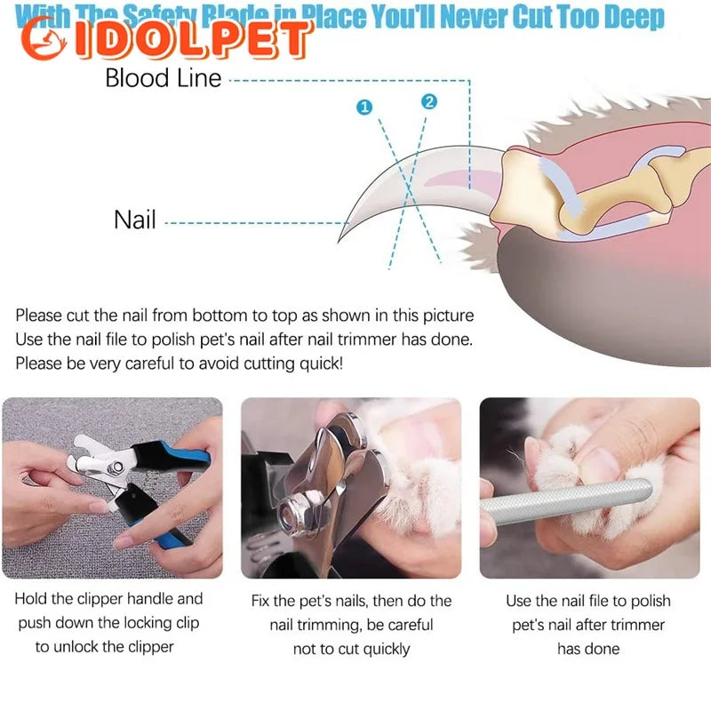Professional Pet Nail Clippers for Claw Care & Grooming