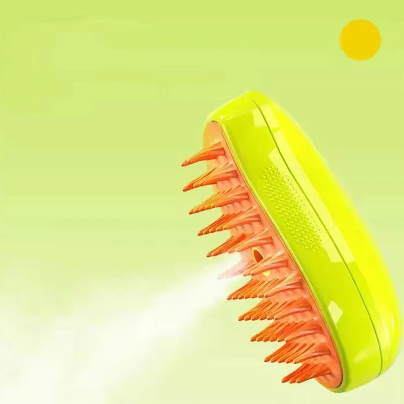 Pet Grooming Brush with Steam & Massage