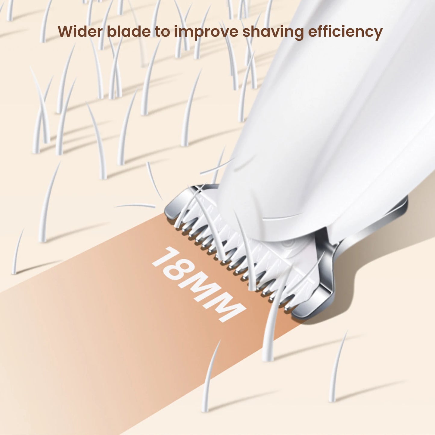 Rechargeable Pet Clippers with LED Light for Grooming