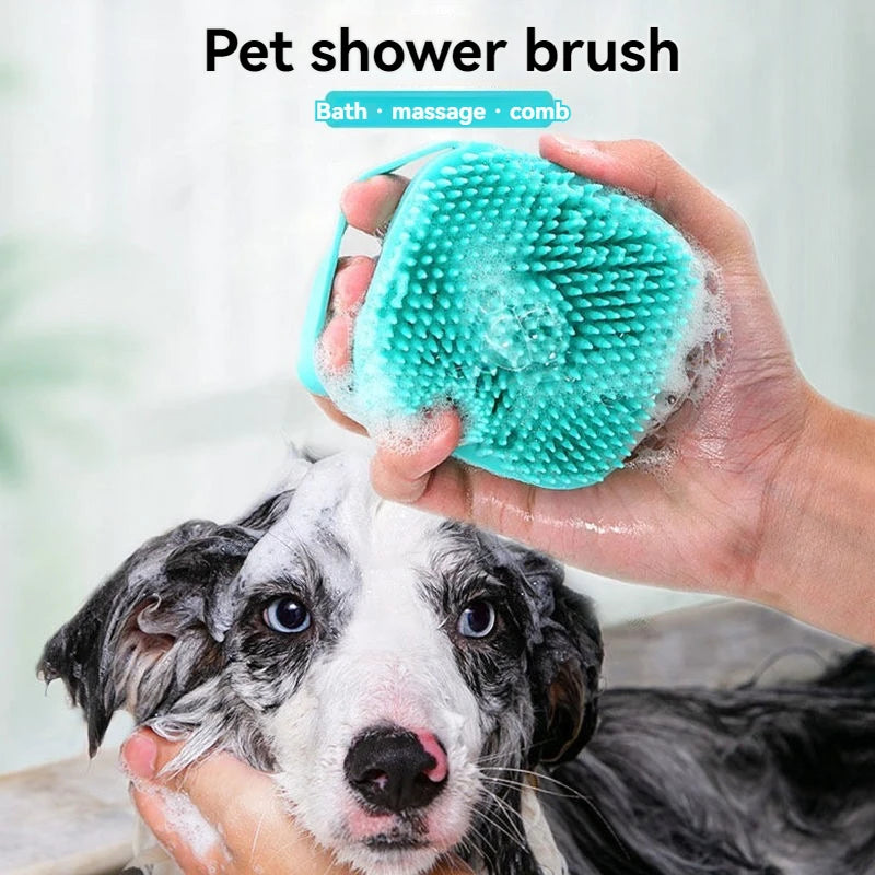 Safety Silicone Pet Bath Gloves for Cats, Dogs, and Puppies