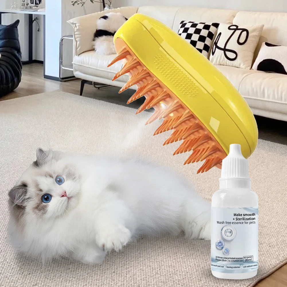 Cat & Dog Grooming Steam Brush Set