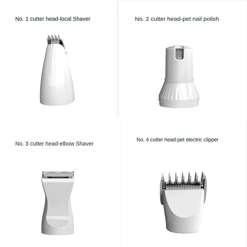 Pet Grooming Kit with Rechargeable Clippers and Trimmer