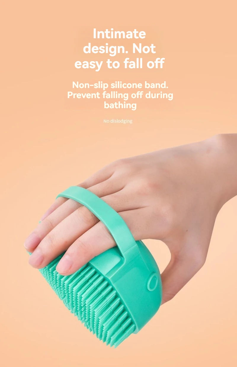 Safety Silicone Pet Bath Gloves for Cats, Dogs, and Puppies