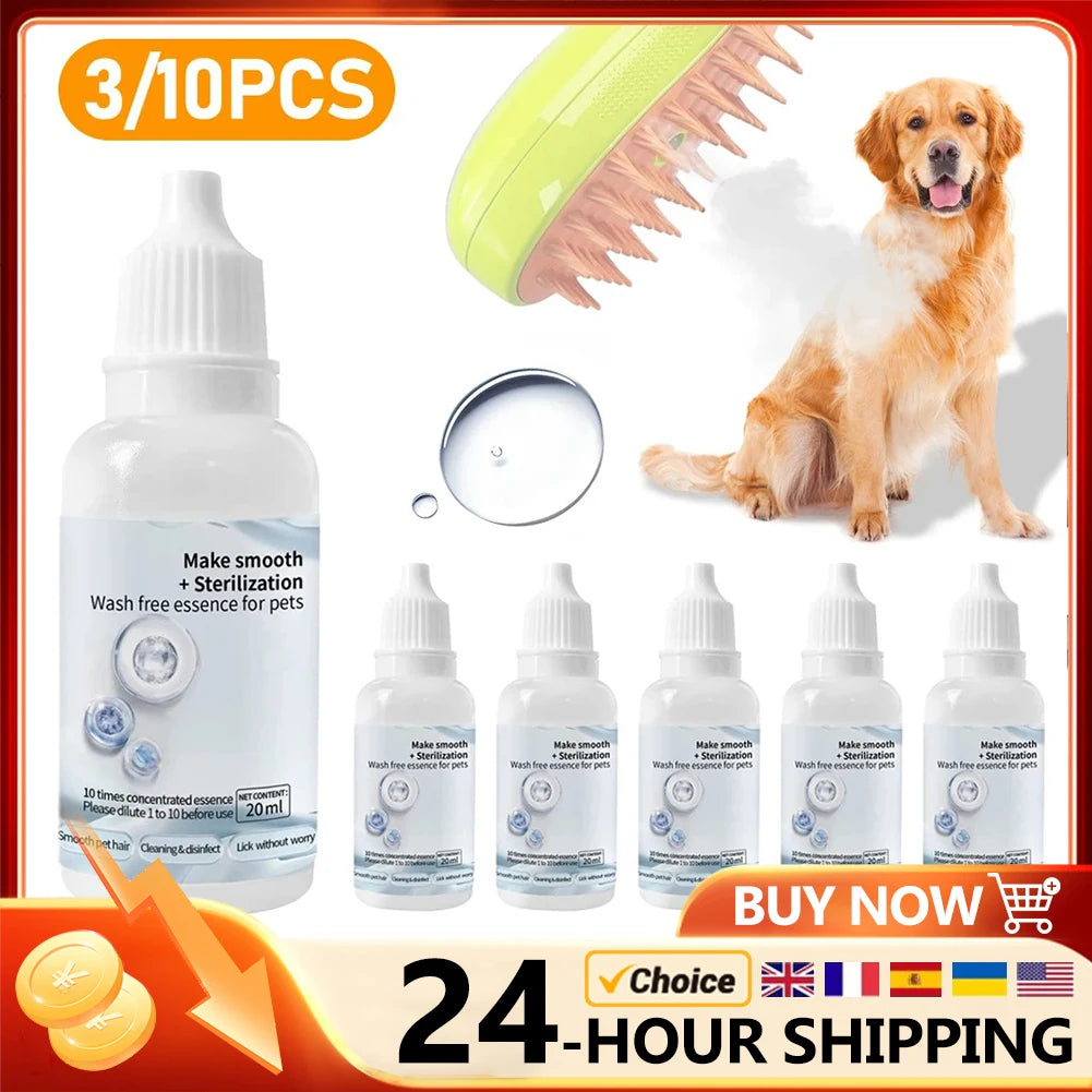 Cat & Dog Grooming Steam Brush Set