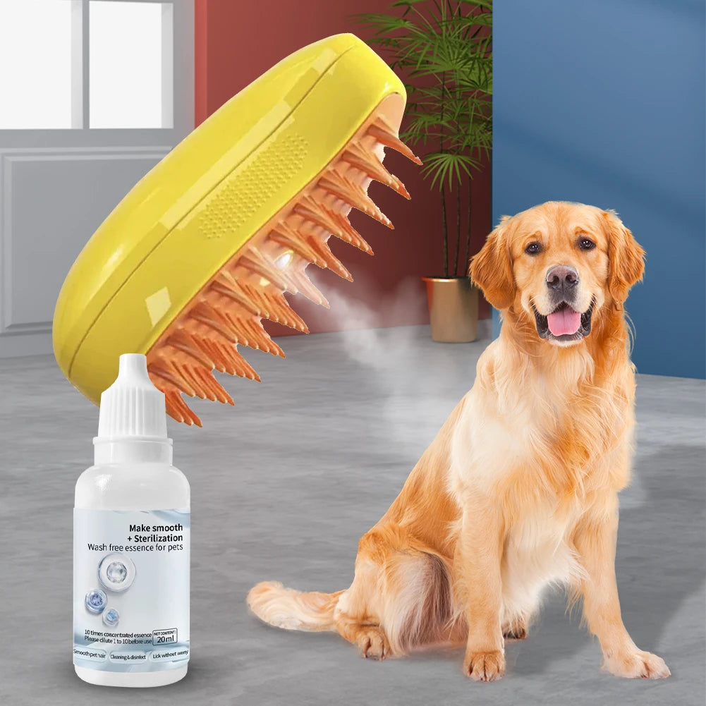 Cat & Dog Grooming Steam Brush Set