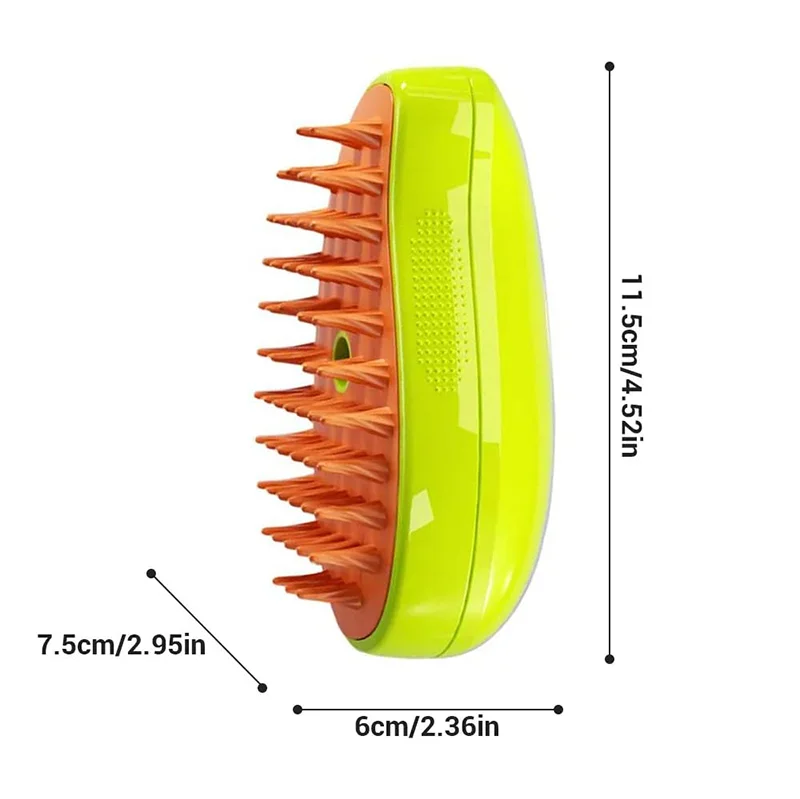 Pet Grooming Brush with Steam & Massage