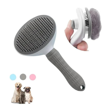 Stainless Steel Pet Grooming Brush for Cats & Dogs